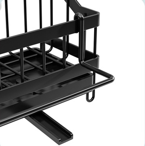 Cucina in acciaio al carbonio per lavare i piatti lavello spazzola di <span class=keywords><strong>scarico</strong></span> per pulizia cucina forniture di stoccaggio supporto con scanalatura di drenaggio - Product Image 5