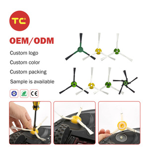 Ensemble de brosses latérales de remplacement pour <span class=keywords><strong>aspirateur</strong></span> robot IRobots Roombas, kit d'assortiment de brosses latérales compatibles, vente en gros OEM/ODM - Product Image 1