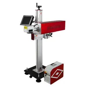 20w 30w 60w fliegen co2 laser kennzeichnung maschine preis holz laser drucker für kunststoff flasche papier paket kunststoff produktion linie