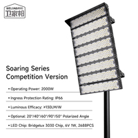 Projecteur LED de stade en aluminium super lumineux 1000W avec température de couleur 6500K, CRI 95, étanche IP65 pour extérieur