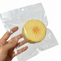 Siliconen crème bananenbrokje squishy realistisch fruitsnijder langzaam stijgend stress speeltje unisex 14+ student budget decompressie fidget