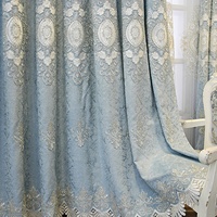 Europe chenille broderie rideaux de fenêtre maison rideaux occultants pour chambre maison le salon luxe