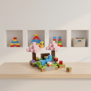 Juego de Bloques de Construcción Magnéticos de 128 Piezas, Rompecabezas para Niños, Fiesta de Flores de Cerezo - Product Image 4
