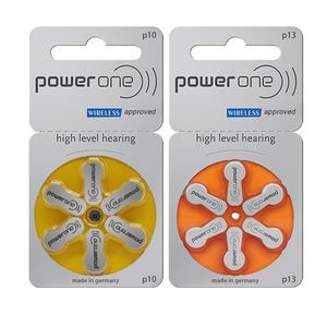 Pile pour appareil auditif Allemagne Power One Zinc Air Button Pile P10 13 312 <span class=keywords><strong>Implant</strong></span> cochléaire Plus Size Mercury Free Germany Power <span class=keywords><strong>Hearing</strong></span> - Product Image 4