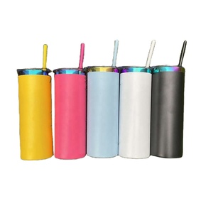 แก้วทรงตรงขนาด 20 ออนซ์ สีทองแดงเคลือบผงสี พร้อมเคลือบสีรุ้งด้านล่าง สำหรับงานเลเซอร์ จากคลังสินค้าสหรัฐอเมริกา - Product Image 2