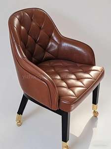 Cadeiras de Cassino Giratórias Ajustáveis de Couro Design Moderno Cadeiras de Clube VIP para Bar em Casa Sala de Estar Venda de Fábrica Cadeiras de Mesa de Pôquer - Product Image 2