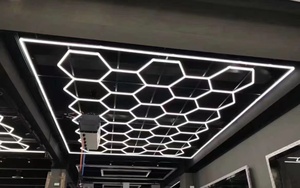 ไฟ LED หกเหลี่ยมสำหรับรถยนต์,ไฟแสดงรายละเอียดแบบหกเหลี่ยมสำหรับห้องทำงานโรงรถไฟแบบรังผึ้ง - Product Image 2