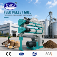 Presse à granulés automatique robuste YUDA SZLH420 à matrice annulaire, capacité 3-12t/h, équipement de moulin à aliments pour animaux