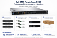 Servidor en Rack Dell PowerEdge R260 1U, Intel Xeon Serie E-2400, Memoria DDR5 para TI Empresarial