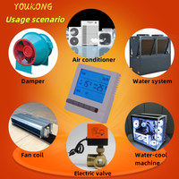 Interruptor de temperatura de YK-600 controlado por termostato DE AIRE ACONDICIONADO central, ajuste y control de la temperatura del aire acondicionado