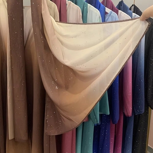 Ensemble Abaya Ouverte Scintillante 2 Pièces pour Femme avec Hijab Assorti Gratuit – Collection 2025 du Fabricant Musulman de Dubaï - Product Image 5