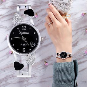 Montre-bracelet à Quartz pour femmes, à la mode, avec décor en cristal, pour un usage quotidien - Product Image 3
