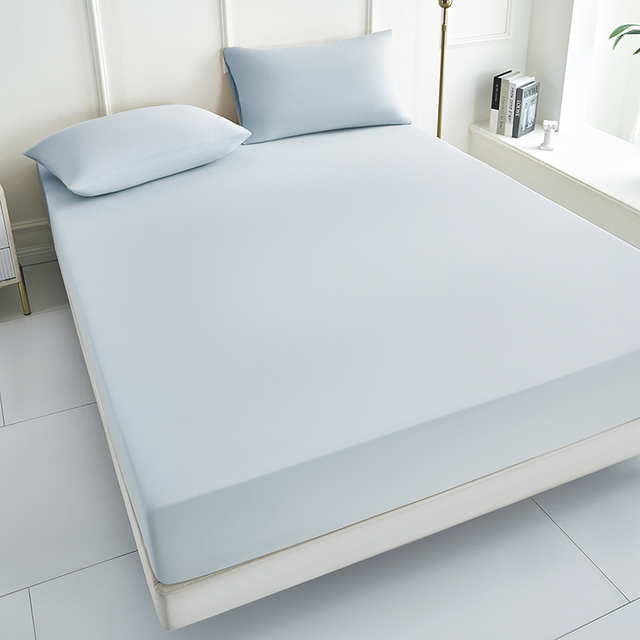 Waterproof Bamboo Fabric Bed Sheet Set with Elastic Bands Fitted Sheets for Beds & Mattresses Protective Covers & Protectors