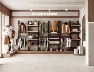Custom Eco-Friendly Heavy Duty Clothing Display Rack | Wall-Mounted Retail Cabinet | Shoe <b>Hat</b> Island <b>Stand</b> | Factory Wholesale - Product Image 1