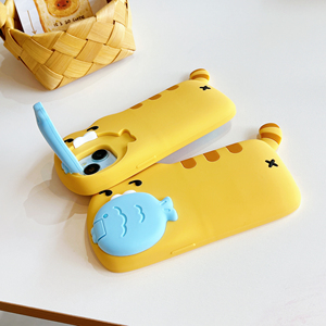 Nueva funda de silicona para accesorios de teléfono móvil de gato de dibujos animados en 3D para iPhone 14 15 16 Pro Max - Product Image 6