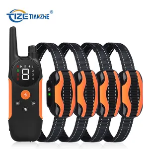 2000 Feet Waterproof Rechargeable Vibrating Dog Barking Electric Shock Training Remote Control Pet Dog Training Collar