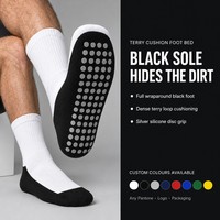 Chaussettes de football antidérapantes pour hommes avec couche interne rembourrée pour une meilleure adhérence, idéales pour les matchs de ligue, production en série