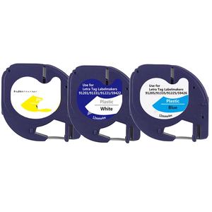 Cinta de cartucho de tinta <span class=keywords><strong>para</strong></span> impresora <span class=keywords><strong>DYMO</strong></span> <span class=keywords><strong>Letratag</strong></span>, cartucho de tinta Compatible con <span class=keywords><strong>DYMO</strong></span> LT-100H, 91201, 91202, 91204, 91331, 91221, 59422, 59423 - Product Image 1