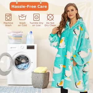 Sweat à capuche surdimensionné pour <span class=keywords><strong>adulte</strong></span>, logo personnalisé, couverture de télévision d'hiver, polaire sherpa - Product Image 6