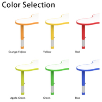 Bureau modulaire en métal moderne Bo Jiao pour bébés et enfants, utilisation à l'école et dans la chambre - Ergonomique, écologique, hauteur réglable