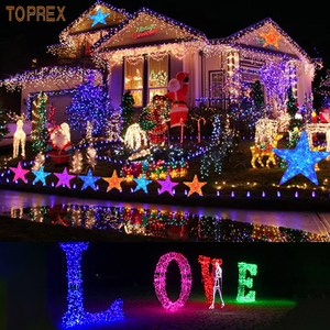 Decoração para Festa de Reunião, Luzes de Fada <span class=keywords><strong>LED</strong></span> com <span class=keywords><strong>4</strong></span> Modos de Mudança de Cor, CE ROHS, 10M 20M para Natal ao Ar Livre, Jardim e Camping - Product Image 3