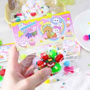 ของเล่นฝึกประสาทสัมผัสแวววาวรูปอุ้งเท้าแมวสำหรับเด็กรูปโดนัทวันคริสต์มาสรูปการ์ตูนน่ารักตลกๆทำจากพลาสติก - Product Image 5