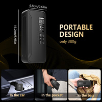 Compresseur d'air numérique portable ABS 21 mm 150 psi pour pneus de voiture, gonfleur de pneus 6000 mAh avec lumière d'urgence et mesure de pression des pneus - Prix usine