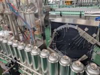 Máquina Automática de Llenado de Aerosoles de Pintura en Spray de Alta Precisión Controlada por PLC para Aplicaciones en Bebidas, Productos Químicos y Alimentos