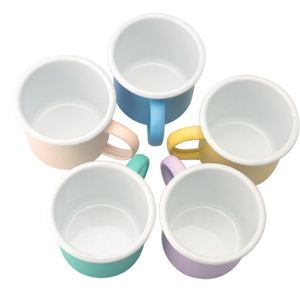 Taza de Café Personalizada Popular para Camping, Mini Taza de Acero Esmaltado con Logotipo - Product Image 5