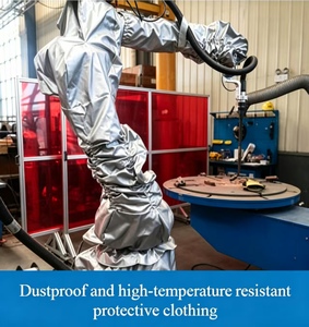 Combinaison de protection pour <span class=keywords><strong>robot</strong></span> de soudage contre les éclaboussures de scories de soudage, haute qualité, faible coût, utilisée dans un environnement hostile - Product Image 1
