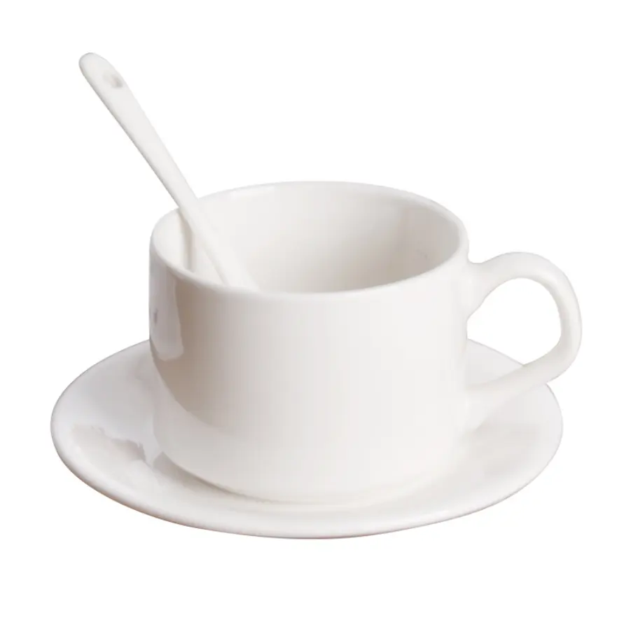 Conjunto De Pires De Café De Cerâmica De Luxo De Alta Qualidade Conjuntos De Copo De Porcelana Para Café E Chá Conjunto De Placa De Copo De Café