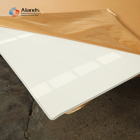 Plaque acrylique blanche de 10 mm, 1220x2440 mm, haute résistance, pour présentoir de magasin, étagère, panneau de présentation de produits