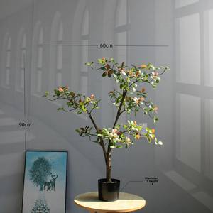 Plante Artificielle Haut de Gamme <span class=keywords><strong>en</strong></span> Plastique, Style Zen Chinois, pour Salon de Thé, Bureau, Décoration d'Îlot de Table - Product Image 6