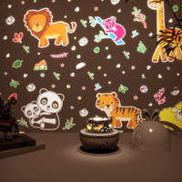 Projecteur d'étoiles en forme de lapin porte-bonheur mignon en ABS, lampe de projection LED rotative pour chambre d'enfant, décoration de la maison, cadeau