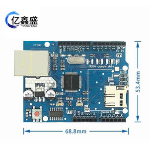 Placa de expansión de red Ethernet W5100 con ranura para tarjeta SD para Mega Compatible con Arduino - Product Image 4