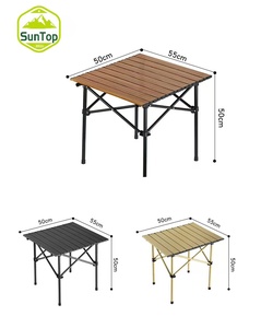 Mesas de Camping plegables de Metal portátiles, sillas cómodas, fácil instalación, rollo de huevo, muebles de puesto al aire libre, equipo de viaje para - Product Image 5