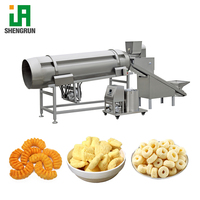 Machine d'aromatisation industrielle à double tambour continu pour snacks et chips en granulés