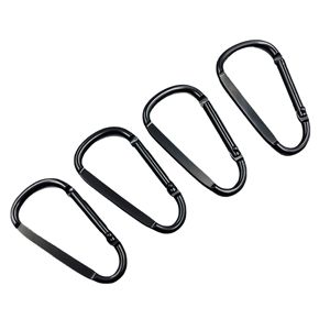 Gedeng nóng bán Chất lượng cao nhiệm vụ nặng nề tùy chỉnh màu đen, kim loại clip móc mùa xuân 12kn khóa leo võng Carabiner - Product Image 1