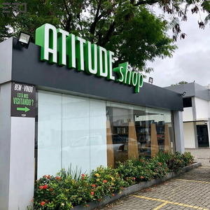 Letras de Canal LED 3D Personalizadas EZD de Alto Brillo para Exteriores, Letrero Luminoso Nocturno Personalizado para Fachada de Tienda - Product Image 3