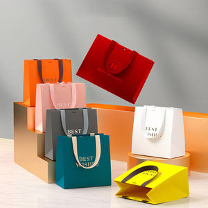 Bolsas de papel de regalo con logotipo impreso personalizado Bolsas de papel blanco de impresión al por mayor Bolsas de papel de alta calidad con su propio logotipo - Product Image 2