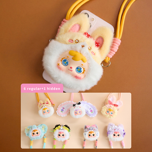 En gros Kawaii Samuel Blind Box Figurine en vinyle avec support de téléphone en peluche moelleuse, format de poche, surprise, mystère, objet de collection - Product Image 4