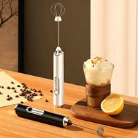 Espumador de Leche Eléctrico de Doble Bobina de Alta Velocidad, Recargable y Portátil, para Café Especializado
