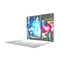 Boîte à lumière 10x8 pieds personnalisée, moderne, en aluminium, sans outil, avec support d'impression SEG pour toile de fond, pour exposition