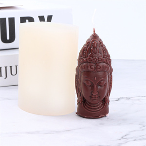 <span class=keywords><strong>Moule</strong></span> à bougie en silicone fait main pour sculpture de Bouddha, dieu <span class=keywords><strong>oriental</strong></span> Guanyin Tathagata, design Bouddha à quatre faces, pour résine et plâtre - Product Image 3