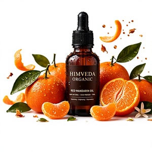 Aceite Esencial de Mandarina Roja Orgánico HIMVEDA 100% Puro Destilado al Vapor, Aroma Fresco y Mentolado, Hidratante, Aromaterapia, Para Todo Tipo de Piel - Product Image 1