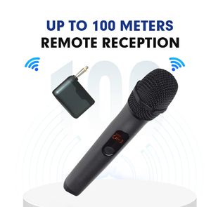 ไมโครโฟนไร้สายคู่ราคาประหยัดสำหรับระบบ JBL พร้อมตัวรับสัญญาณแบบสองช่องสัญญาณ - Product Image 2