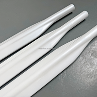 Baril de pêche au harpon 1300 mm en fibre de carbone 100 %, finition blanc nacré, pour la pêche en mer