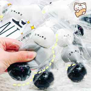 ของเล่นบีบมินิคิตเทน ตังหยวน TPR สควิชชี่บอล บรรเทาความเครียด ของขวัญสำหรับเด็กและผู้ใหญ่ ของเล่นบีบคลายเครียด ขายส่ง - Product Image 2