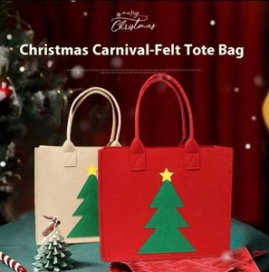 Sac fourre-tout en feutre personnalisé avec logo imprimé pour la vente au détail, idéal pour les courses, la Saint-Valentin et les cadeaux de Noël - Product Image 2
