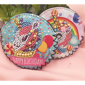 Diy diamante pintura unicornio serie diamante Cruz puntada Pack <span class=keywords><strong>de</strong></span> dos <span class=keywords><strong>dibujos</strong></span> animados <span class=keywords><strong>de</strong></span> cartera - Product Image 2